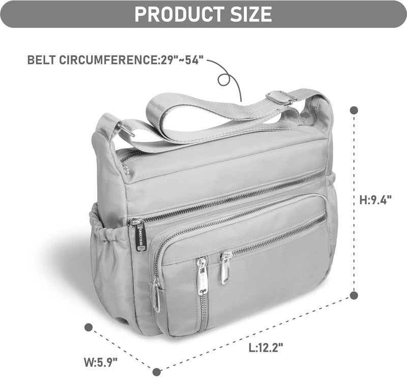 NPBAG Crossbody Bag for Women, Shoulder Purse Handbag Messenger Bag, Trendy Pocketbooks, Waterproof and Multi-Pockets - Image 3